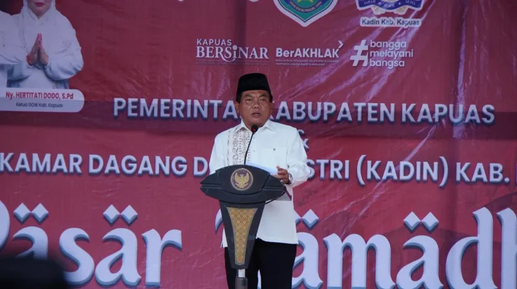 Bupati Kapuas Buka Pasar Ramadan di Stadion Panunjung Tarung