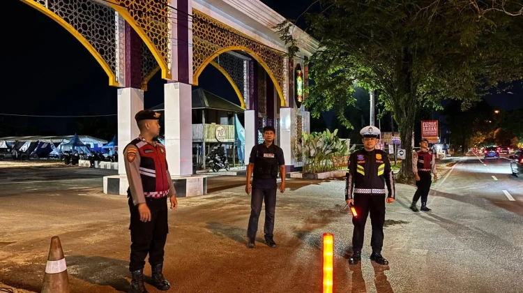 Pengamanan Tarawih di Tiga Masjid Wilayah II Palangka