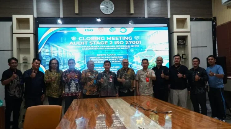 Diskominfosantik Kobar Raih Sertifikat ISO 27001