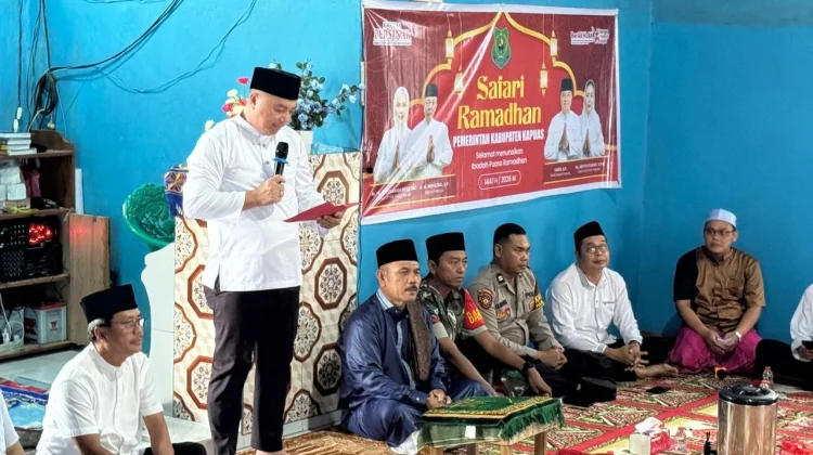 Sambangi Desa Lawang Kajang, Ini Pesan Khusus Wabup Kapuas di Bulan Ramadan