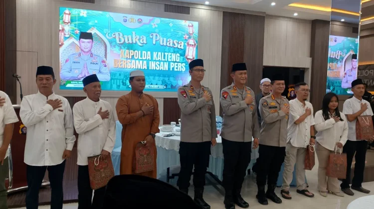 Wujud Kebersamaan, Polda Kalteng Buka Puasa Bersama Insan Pers