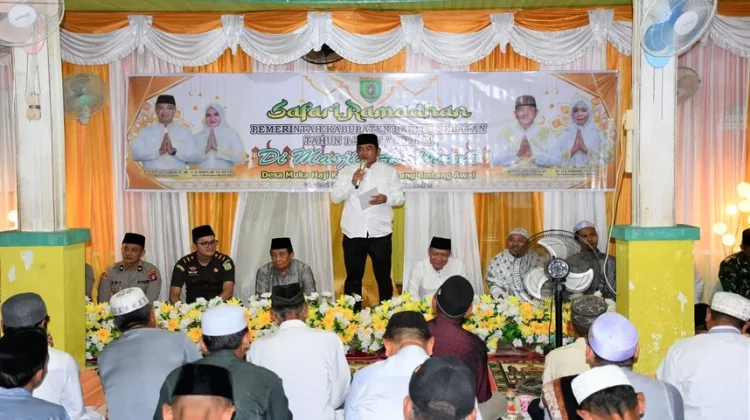 Safari Ramadan di Desa Muka Haji, Bukti Kedekatan Pemda Barsel dengan Warga