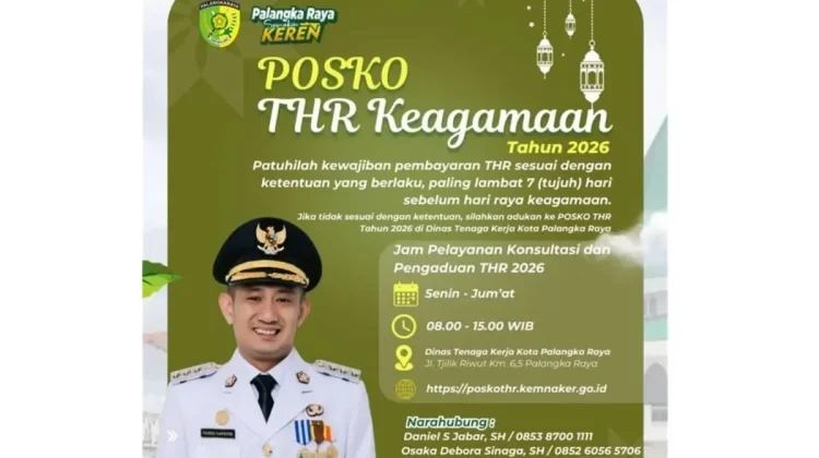 Wali Kota Palangka Raya Persilakan Karyawan Lapor Masalah THR