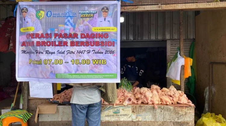Pemko Palangka Raya Gelar Operasi Pasar Ayam Broiler Kendalikan Lonjakan Harga