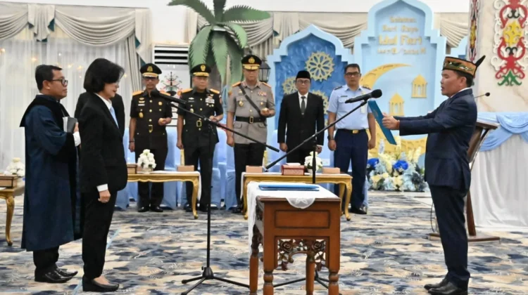 Hadiri Pelantikan Pj Sekda Kalteng, Pemkab Barsel Perkuat Sinergitas Pembangunan