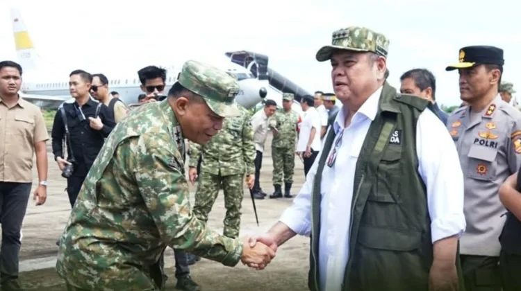 Pangdam XXII Tambun Bungai Sambut Kunjungan Menhan, Pastikan Keamanan Satgas PKH