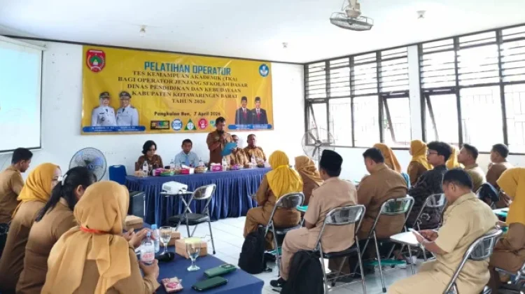 Dinas Pendidikan Kobar Gelar Pelatihan Operator TKA