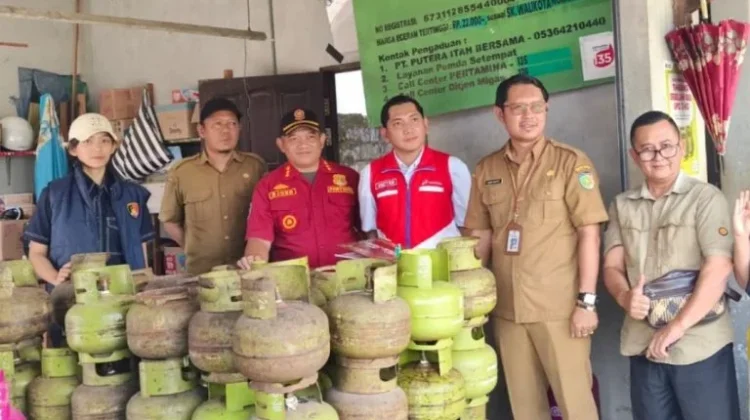 DPKUKMP Palangka Raya Lakukan Sidak Penjualan LPG Subisidi di Pangkalan