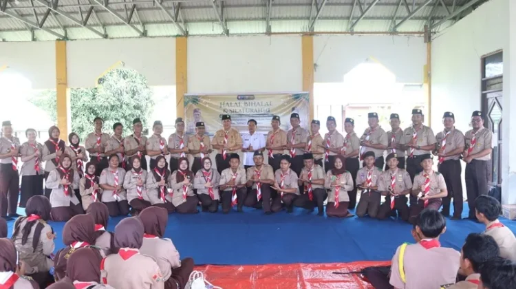 Ketua Kwarcab Pramuka Pulang Pisau Hadiri Halalbihalal di Maliku