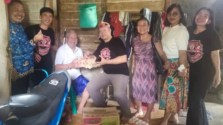 Ketum Puskor Hindunesia Kunjungi Basir Disel Inga, Wujud Nyata Kepedulian sosial