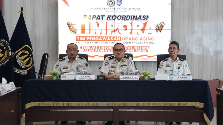 Sinergi Pengawasan Orang Asing, Kanwil Ditjen Imigrasi Kalteng Gelar Rapat