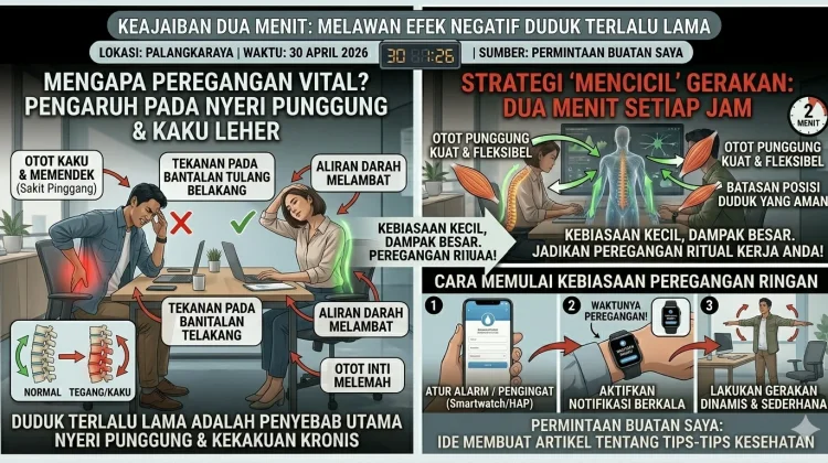 Pentingnya Peregangan Rutin, Melawan Efek Negatif Duduk Terlalu Lama