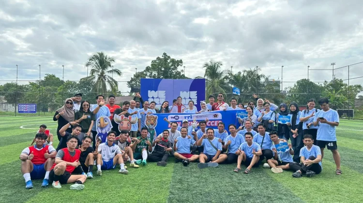 Insan Media Kalteng Perkuat Kebersamaan lewat Fun Mini Soccer Bola Gembira