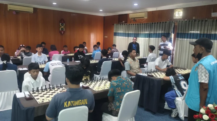 Pengprov Percasi Kalteng Gelar Seleksi Catur menuju Japfa, 30 Pecatur Adu Strategi