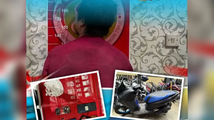 Pria di Baamang tengah Diringkus Polisi dengan 12 Paket Sabu