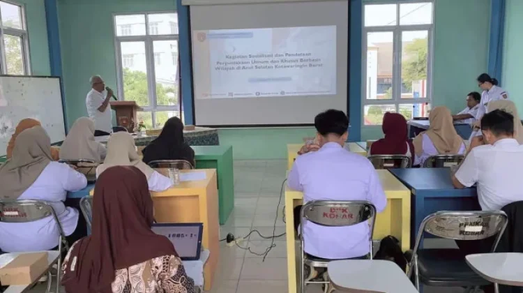 Dispursip Kobar Gelar Sosialisasi Pendataan Perpustakaan Berbasis Wilayah