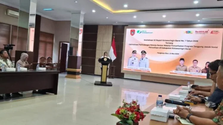 Tekan Kemiskinan, Pemkab Kobar Sosialisasi Perlindungan Pekerja Rentan