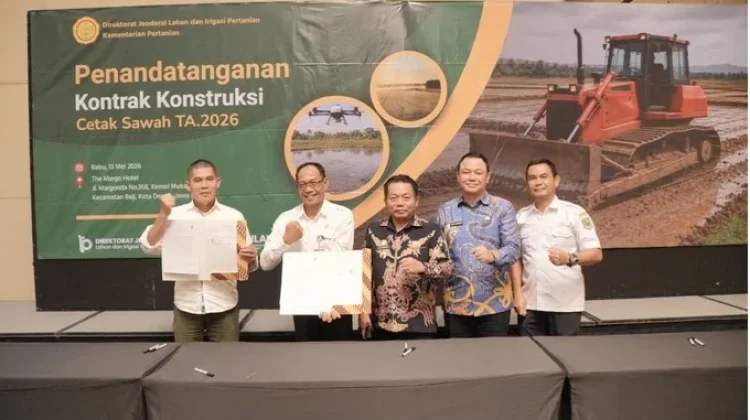 Pemkab Kapuas Teken Mou Cetak Sawah Tahun Anggaran 2026