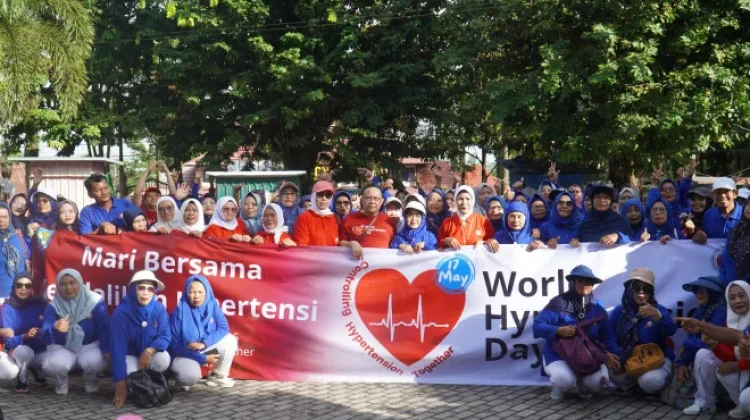 Hari Hipertensi Sedunia 2026, RSUD Sultan Imanuddin Edukasi Komunitas Senam Tera