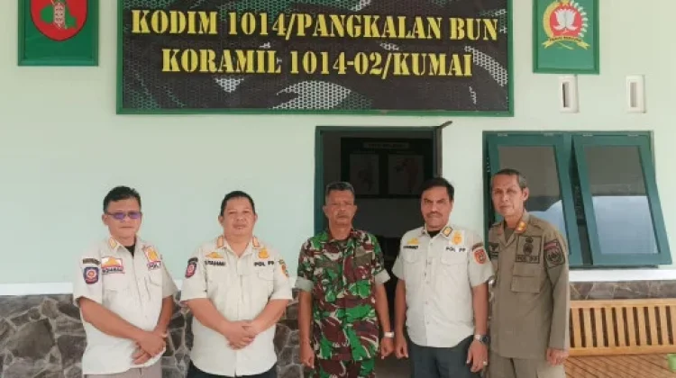 Satpol PP Kobar Gandeng Polsek dan Koramil Kumai untuk Pelatihan Satlinmas
