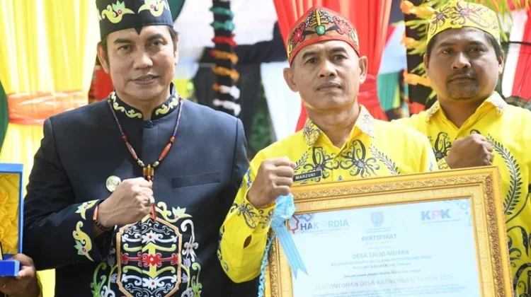 Hari Jadi Kalteng ke-69: Desa Talio Muara Raih Penghargaan Anti Korupsi