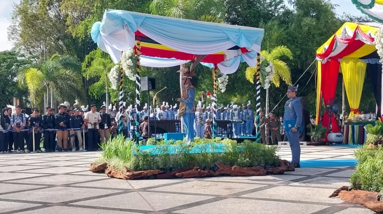 Upacara HUT Ke-69 Provinsi Kalimantan Tengah Berlangsung Khidmat dan Meriah