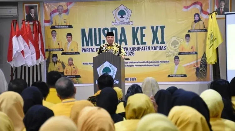 Hadiri Musda XI Golkar Kapuas, Wabup Tekankan Pentingnya Konsolidasi Organisasi