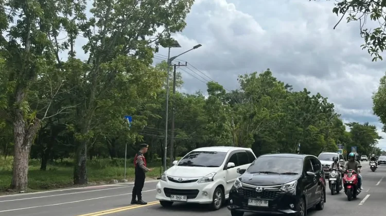 Satsamapta Polresta Palangka Raya Jamin Keselamatan Pelajar