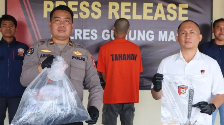 Polres Gunung Mas Ungkap Kasus Pembunuhan, Pelaku Ditangkap saat Makan
