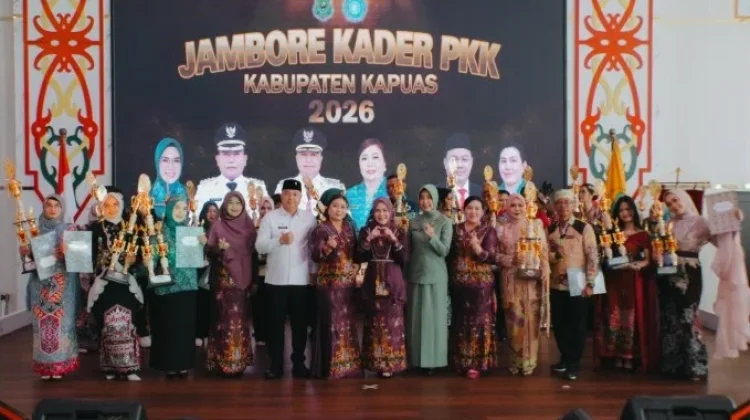 Wakil Bupati Kapuas Tutup Jambore Kader PKK Tingkat Kabupaten Kapuas Tahun 2026