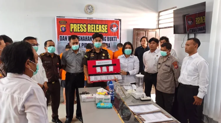 Polresta Palangka Raya Musnahkan Puluhan Gram Sabu dan 82 Butir Ekstasi