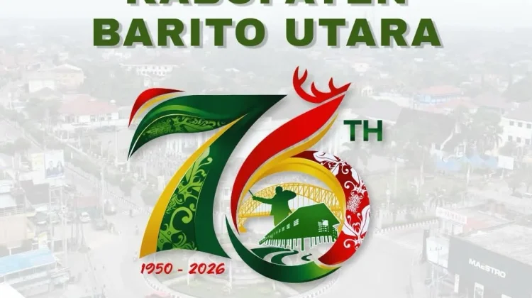 Logo Hari Jadi Barito Utara 2026 Dominan Tiga Warna