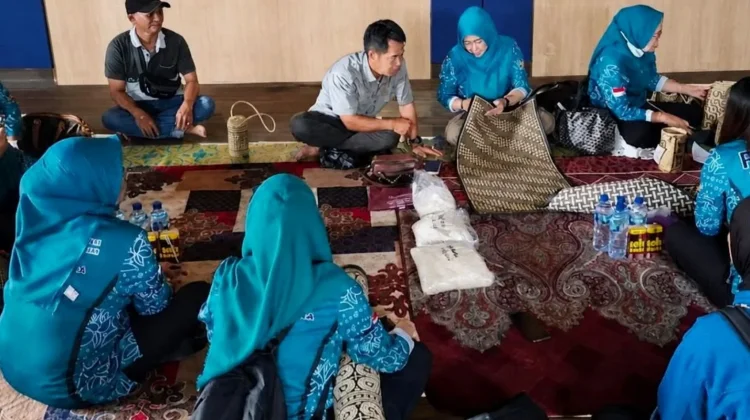 Ketua TP PKK Dorong Pelestarian Anyaman Rotan Desa Tambaba