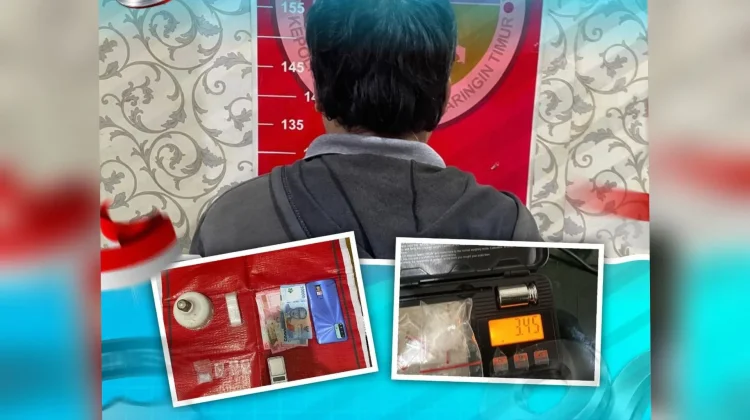 Pria Paruh Baya Diringkus Satresnarkoba Polres Kotim, Barbuk 4 Paket Sabu