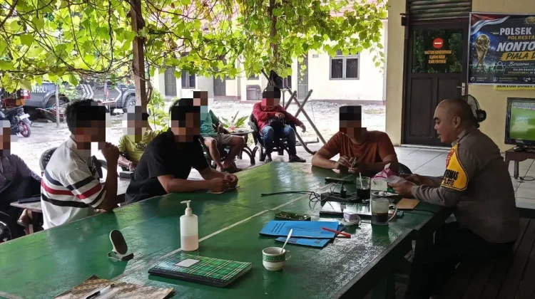 Berselisih Masalah Pekarangan, Bhabinkamtibmas Polsek Bukit Batu Jadi Penengah