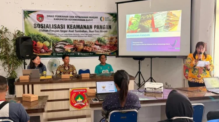Lindungi Konsumen, DPKP Kobar Edukasi Pelaku Usaha Terkait Keamanan Pangan Segar