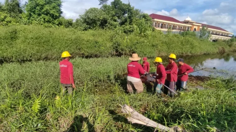 Minimalisasi Risiko Banjir, PUPR Kobar Normalisasi Drainase Jalan Matnor