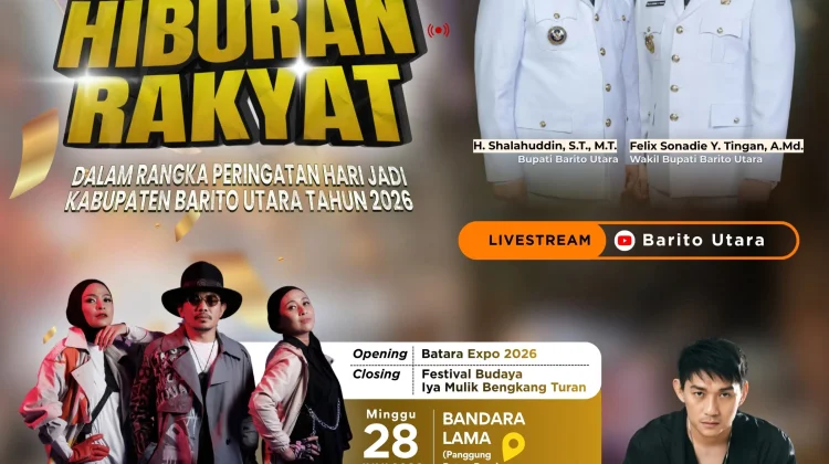Hari Jadi Barito Utara, Pemkab Datangkan Kotak dan Ifan Seventen