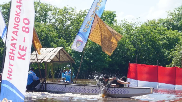 Deru Sungai Kahayan Bawa Satbrimob Kalteng ke Puncak Podium Besei Kambe