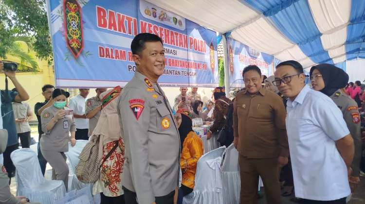 Polda Kalteng Gelar Bakti Kesehatan, Warga Terima Layanan Gratis