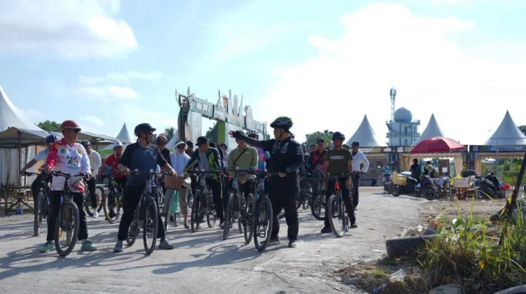 Bupati Barito Utara Gowes Tinjau Kesiapan Hari Jadi Kabupaten