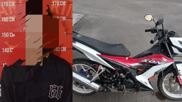 Curi Motor tengah Malam, Pemuda 19 Tahun Ditangkap Polsek Pahandut