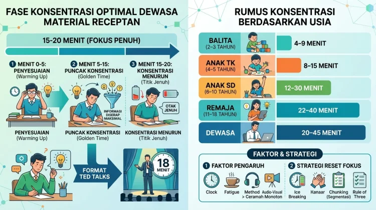 Strategi Menjaga Konsentrasi dalam Penyampaian Materi Berdasarkan Usia