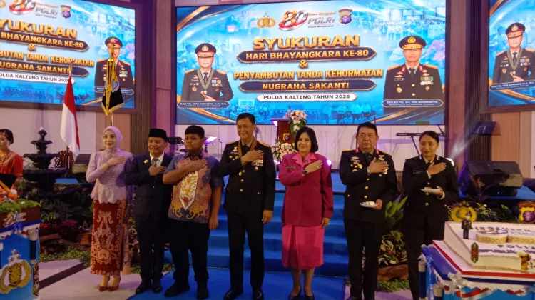 Syukuran Hari Bhayangkara ke-80 di Polda Kalteng Diwarnai Duka Mendalam