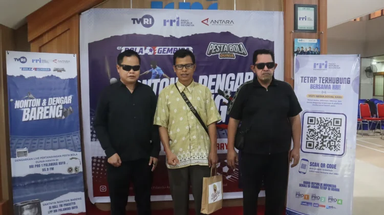Pertuni Kalteng Apresiasi Nobar dan Dengar Bareng Pesta Bola Dunia RRI