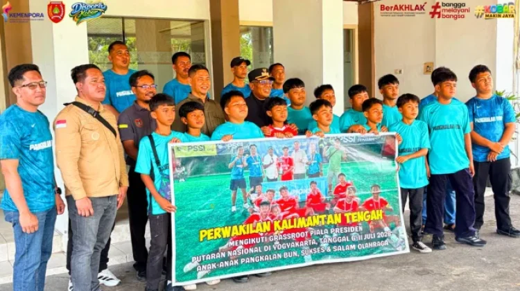 Wakili Kalteng ke Piala Presiden U-12, SSB Pangkalan Bun Resmi Dilepas