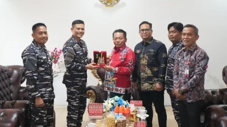 Pererat Sinergitas, Bupati Kapuas Terima Kunjungan Komandan Lanal Banjarmasin