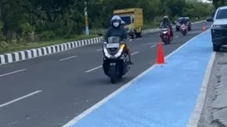 Inspektorat Kalteng Awasi Ketat Proyek Marka Jalan Biru