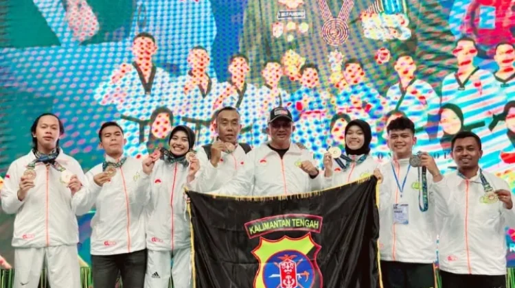 Tim Taekwondo Polda Kalteng Raih 9 Medali di Kejurnas Taekwondo Kapolri Cup VII