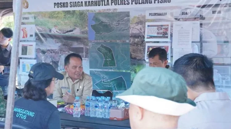 Gubernur Kalteng Tinjau Penanganan Karhutla di Pulang Pisau